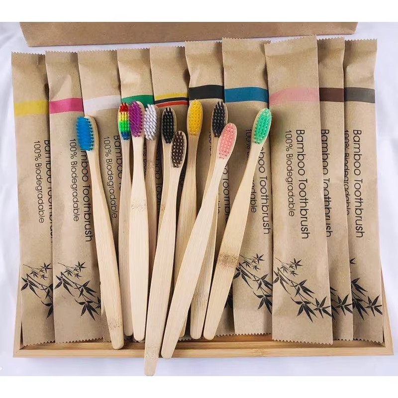 Bamboo Toothbrush Set - 5-30 adet Bambu Diş Fırçaları Yumuşak