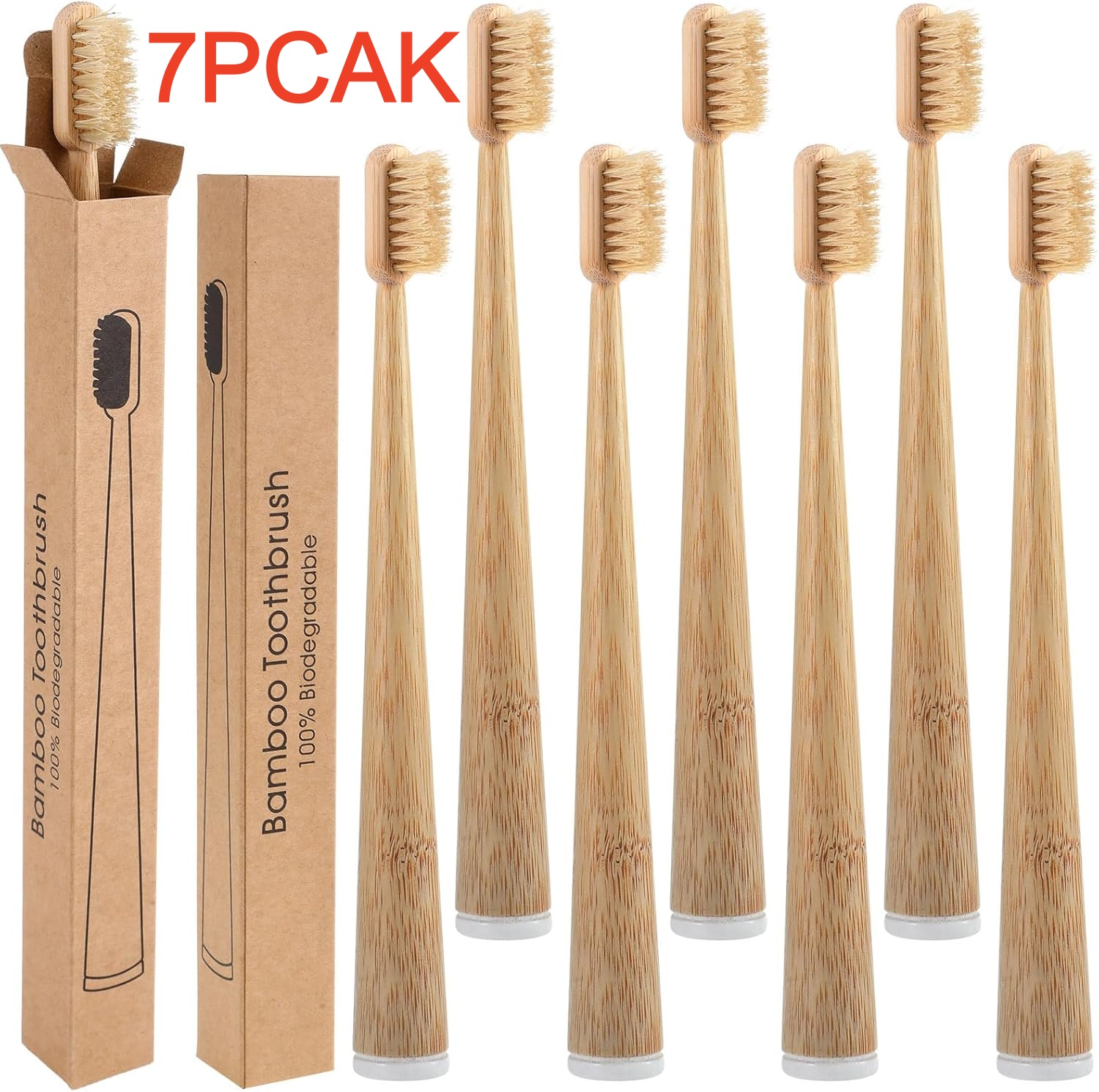 7'li Paket Kompostlanabilir ve - Bamboo Toothbrush Set incelemesi ve fiyatı