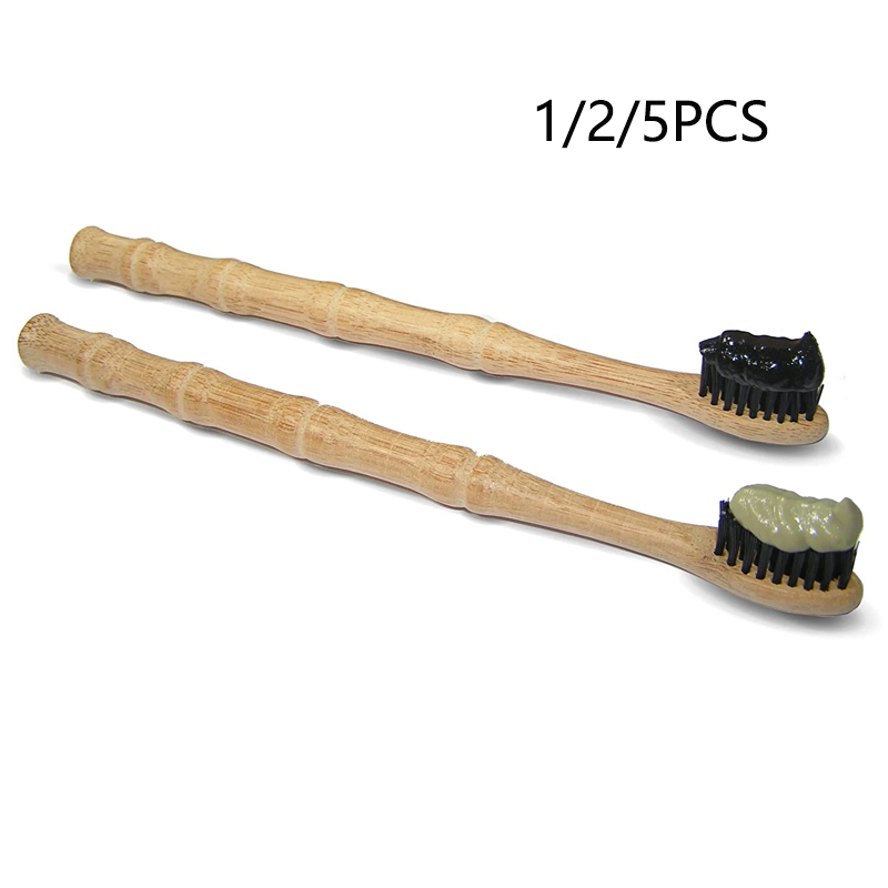 1/2/5 adet doğal biyobozunur b - Bamboo Toothbrush Set incelemesi ve fiyatı
