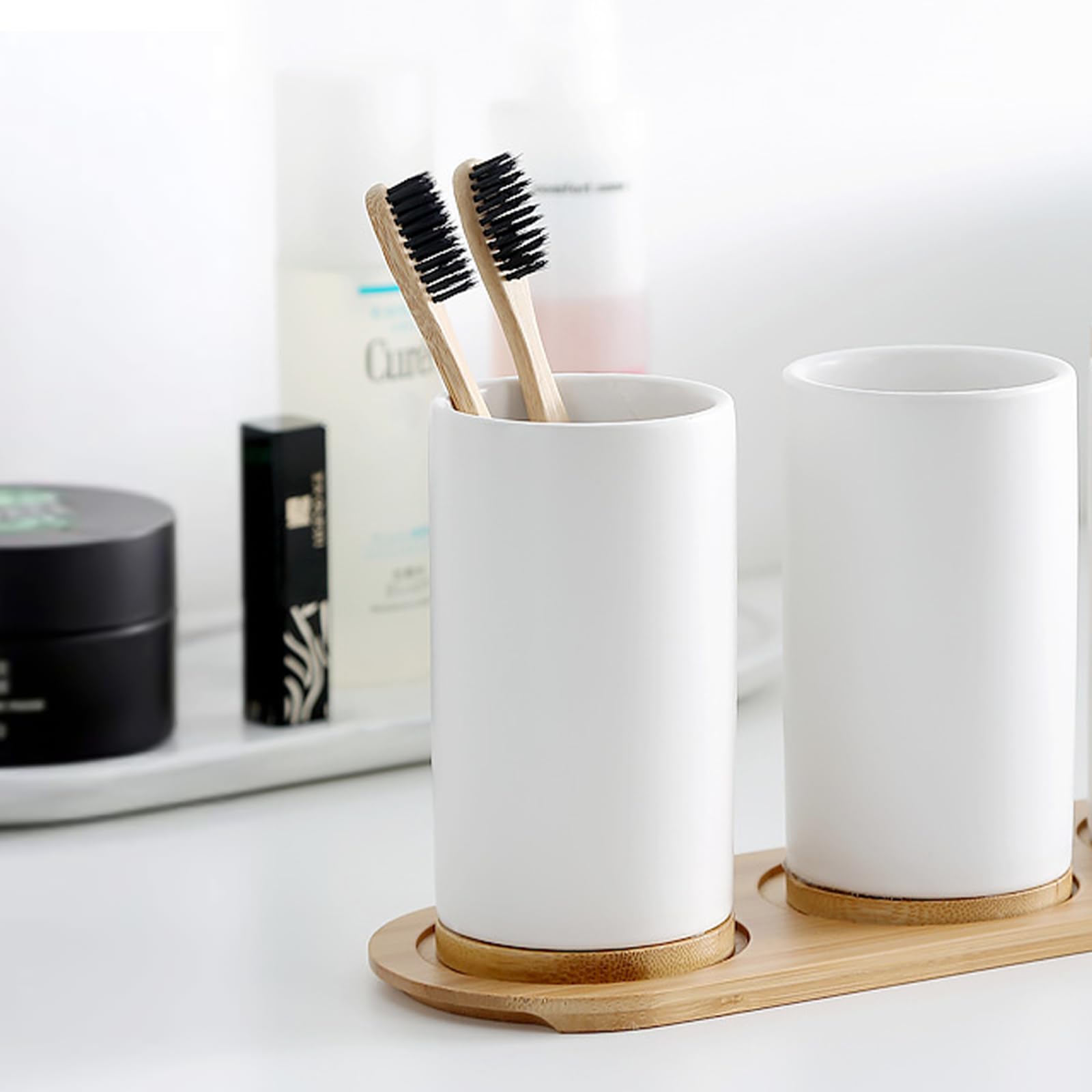 Seramik Banyo Seti İnce Cerami - Bamboo Toothbrush Set incelemesi ve fiyatı